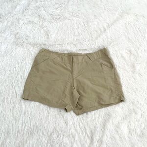 Women Columbia Omni-Shade Outdoor Chino Shorts in Beige Tan Size Large